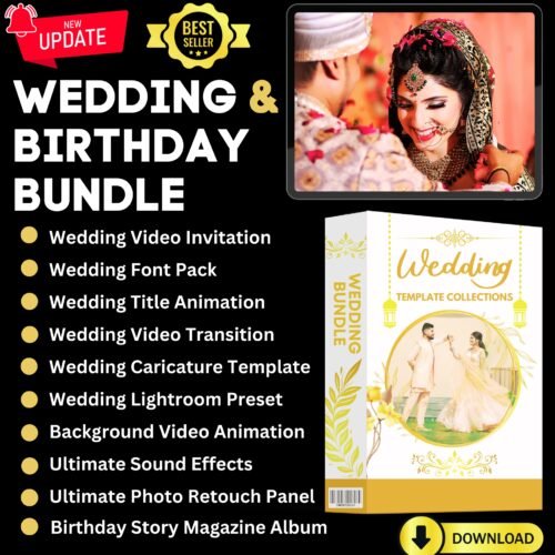 Wedding & Birthday Template Collection - Mega Bundle